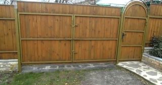 Купить распашные ворота деревянные Сызрань, цена от 2690 руб.